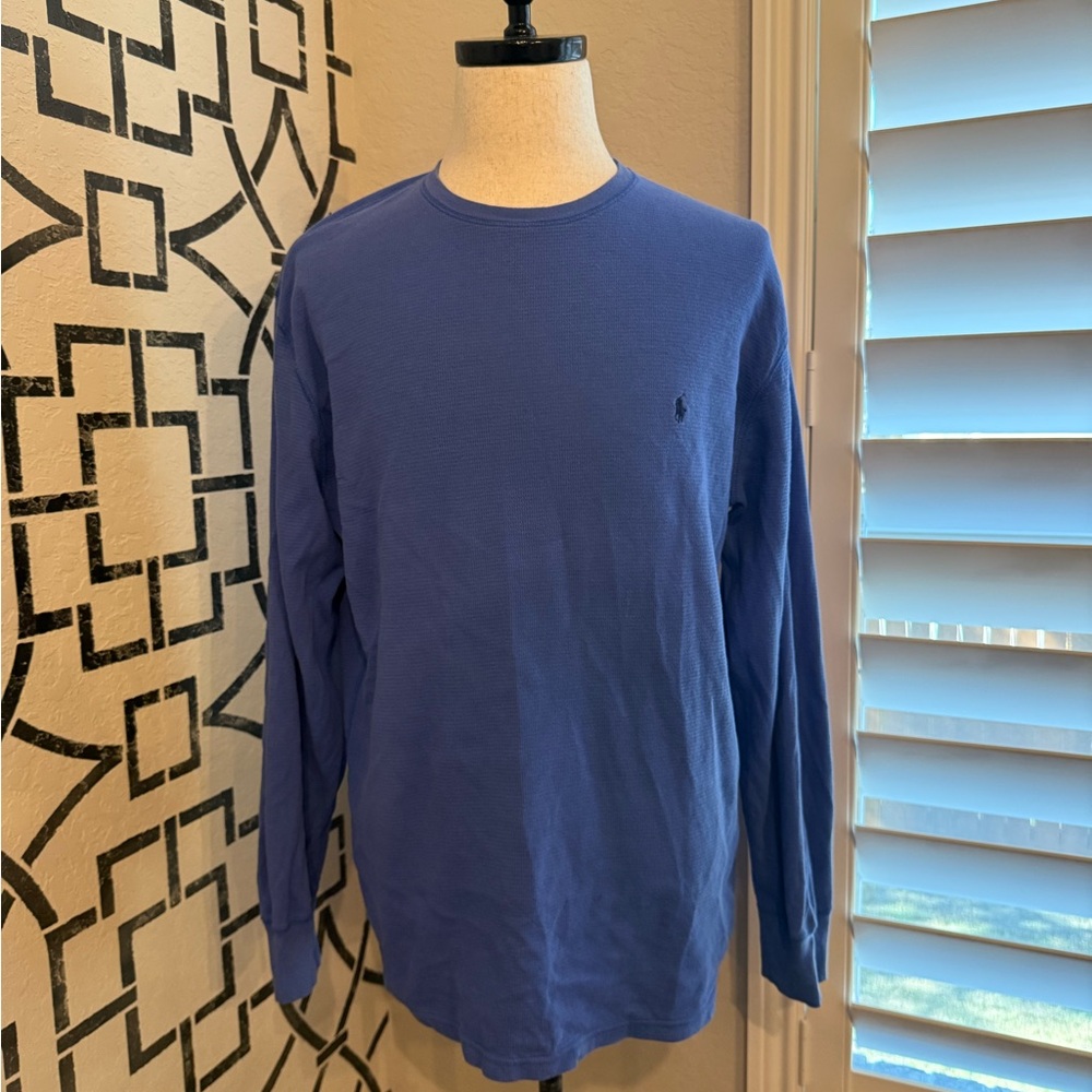 Polo Ralph Lauren Classic Blue Long Sleeve Tee
